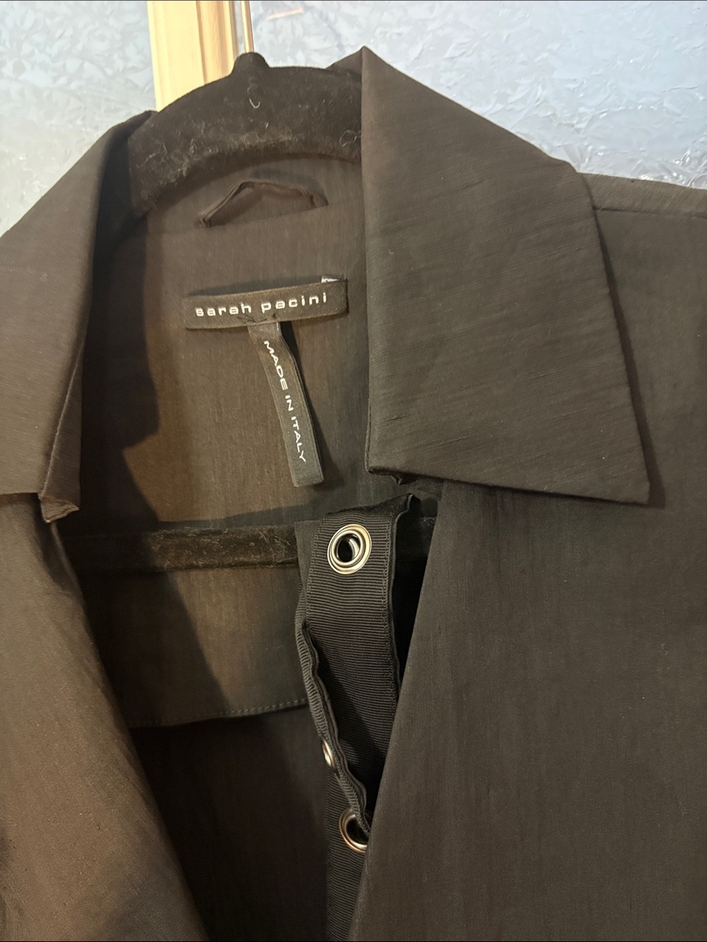Sarah Pacini jacket and self tie belt EUC SZ 0 - Picture 3 of 15